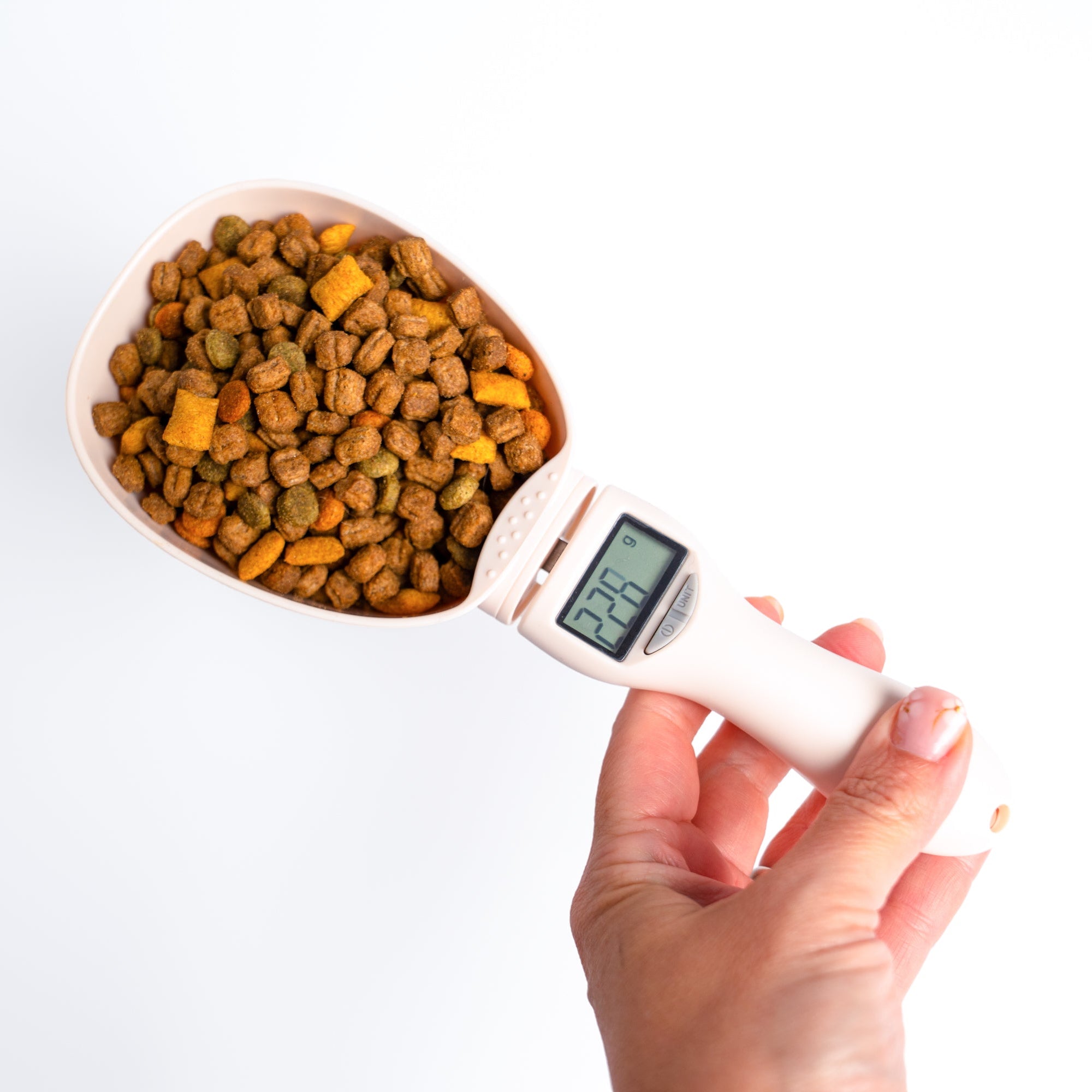 Precision Cat Food Measuring Scoop with Digital Scale